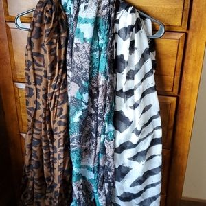 Set of 3 Charlotte russe infinity blanket scarves